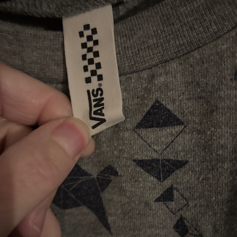 Vans Gray and Black Star Crewneck Sweater - Picture 4 of 4
